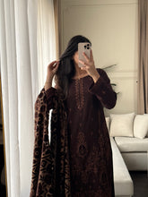 Load image into Gallery viewer, 3PC Stitched DHANAK shalwar Suit Ready to wear DHANAK winter Wear with DHANAK dupatta HW-DP25001
