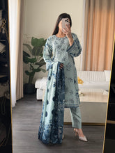 Load image into Gallery viewer, 3 pcs Stitched lawn suit Ready to Wear with CHIFFON dupatta LAWN-JF107
