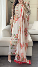 Load image into Gallery viewer, 3pc SILK Embroidered Shalwar Kameez with CHIFFON dupatta Stitched Suit Ready to wear HW-A1123B
