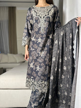 Load image into Gallery viewer, 3PC Stitched shalwar Suit Ready to wear DHANAK winter Wear with Dhanak dupatta HW-DH18
