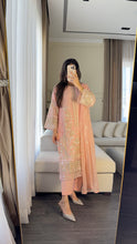 Load image into Gallery viewer, 3pc PINK Embroidered Shalwar Kameez wit CHIFFON  dupatta Stitched Suit Ready to wear HW-U2304
