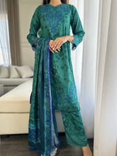 Load image into Gallery viewer, 3PC Stitched shalwar Suit Ready to wear DHANAK winter Wear with Dhanak dupatta HW-DH19

