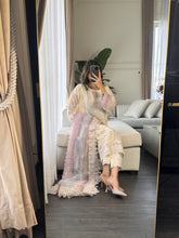 Load image into Gallery viewer, 3pc WHITE Embroidered Shalwar Kameez wit CHIFFON  dupatta Stitched Suit Ready to wear HW-U2320
