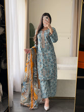Load image into Gallery viewer, 3 pcs Stitched lawn suit Ready to Wear with LAWN dupatta LAWN-JF115

