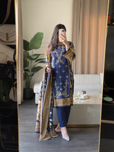 Load image into Gallery viewer, 3 pcs Stitched lawn suit Ready to Wear with CHIFFON dupatta LAWN-JF105
