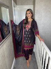 Load image into Gallery viewer, 3PC Stitched shalwar Suit Ready to wear DHANAK winter Wear with Dhanak dupatta JF-DH03
