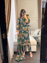 Load image into Gallery viewer, 3PC Stitched shalwar Suit Ready to wear DHANAK winter Wear with Dhanak dupatta HW-DH22
