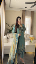 Load image into Gallery viewer, 3pc Embroidered Shalwar Kameez with CHIFFON dupatta Stitched Suit Ready to wear HW-U5313

