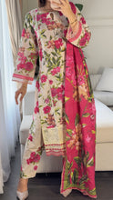 Load image into Gallery viewer, 3 pcs Stitched lawn suit Ready to Wear with CHIFFON dupatta LAWN-038

