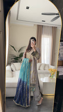 Load image into Gallery viewer, 3pc GREY Embroidered Shalwar Kameez with CHIFFON dupatta Stitched Suit Ready to wear HW-U5323
