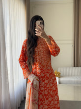 Load image into Gallery viewer, 3 pcs Stitched lawn suit Ready to Wear with Chiffon dupatta LAWN-D329
