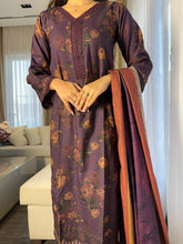 Load image into Gallery viewer, 3PC Stitched shalwar Suit Ready to wear DHANAK winter Wear with Dhanak dupatta HW-DH23
