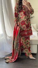 Load image into Gallery viewer, 3PC Stitched shalwar Suit Ready to wear LINEN winter Wear with LINEN dupatta HW-DH32
