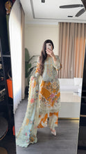 Load image into Gallery viewer, 3 pcs Stitched lawn suit Ready to Wear with Chiffon dupatta LAWN-D334
