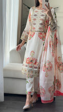 Load image into Gallery viewer, 3pc SILK Embroidered Shalwar Kameez with CHIFFON dupatta Stitched Suit Ready to wear HW-A1123B

