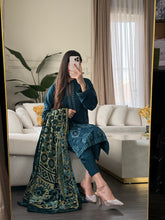 Load image into Gallery viewer, 3PC Stitched DHANAK shalwar Suit Ready to wear DHANAK winter Wear with DHANAK dupatta HW-DP250034
