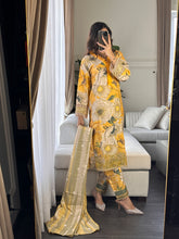 Load image into Gallery viewer, 3PC Stitched shalwar Suit Ready to wear DHANAK winter Wear with Dhanak dupatta HW-DH21
