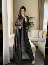 Load image into Gallery viewer, 3PC Stitched LINEN shalwar Suit Ready to wear LINEN winter Wear with LINEN dupatta HW-D41
