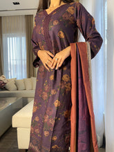 Load image into Gallery viewer, 3PC Stitched shalwar Suit Ready to wear DHANAK winter Wear with Dhanak dupatta HW-DH23
