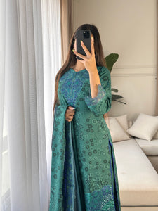 3PC Stitched shalwar Suit Ready to wear DHANAK winter Wear with Dhanak dupatta HW-DH19