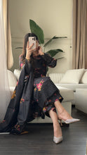 Load image into Gallery viewer, 3PC Stitched Black LINEN shalwar Suit Ready to wear LINEN winter Wear with LINEN dupatta HW-DH37
