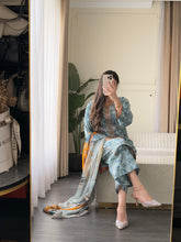 Load image into Gallery viewer, 3 pcs Stitched lawn suit Ready to Wear with LAWN dupatta LAWN-JF115
