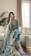 Load image into Gallery viewer, 3pc Embroidered Shalwar Kameez with CHIFFON dupatta Stitched Suit Ready to wear HW-U5313
