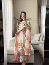 Load image into Gallery viewer, 3pc SILK Embroidered Shalwar Kameez with CHIFFON dupatta Stitched Suit Ready to wear HW-A1123B

