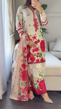 Load image into Gallery viewer, 3 pcs Stitched lawn suit Ready to Wear with CHIFFON dupatta LAWN-041
