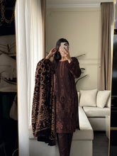 Load image into Gallery viewer, 3PC Stitched DHANAK shalwar Suit Ready to wear DHANAK winter Wear with DHANAK dupatta HW-DP25001
