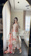 Load image into Gallery viewer, 3pc SILK Embroidered Shalwar Kameez with CHIFFON dupatta Stitched Suit Ready to wear HW-A1123B

