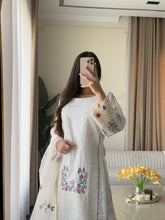 Load image into Gallery viewer, 3 pcs Stitched lawn suit Ready to Wear with Net dupatta LAWN-JF116
