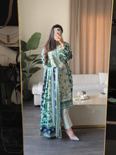Load image into Gallery viewer, 3 pcs Stitched lawn suit Ready to Wear with CHIFFON dupatta LAWN-JF103
