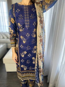 3 pcs Stitched lawn suit Ready to Wear with CHIFFON dupatta LAWN-033
