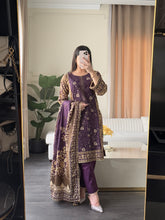 Load image into Gallery viewer, 3 pcs Stitched lawn suit Ready to Wear with LAWN dupatta LAWN-JF110
