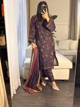 Load image into Gallery viewer, 3PC Stitched shalwar Suit Ready to wear DHANAK winter Wear with Dhanak dupatta HW-DH23
