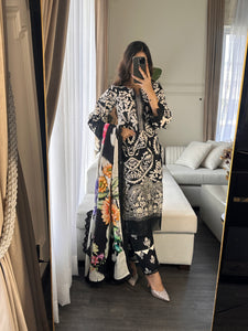3PC Stitched shalwar Suit Ready to wear DHANAK winter Wear with Dhanak dupatta HW-DH20
