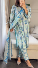 Load image into Gallery viewer, 3 pcs Stitched lawn suit Ready to Wear with CHIFFON dupatta LAWN-048
