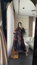 Load image into Gallery viewer, 3PC Stitched Black LINEN shalwar Suit Ready to wear LINEN winter Wear with LINEN dupatta HW-DH37
