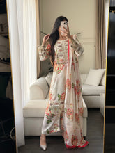Load image into Gallery viewer, 3pc SILK Embroidered Shalwar Kameez with CHIFFON dupatta Stitched Suit Ready to wear HW-A1123B

