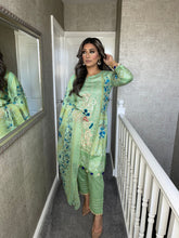 Load image into Gallery viewer, 3 pcs Stitched MINT LAWN shalwar Suit Ready to wear lawn summer Wear with LAWN dupatta MB-365B
