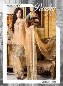 Pakistani Designer suits by Maryam's M43 Unstitched