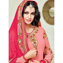 Load image into Gallery viewer, Zisa Pink Georgette Fully Stitched Shalwar Kameez Medium 38” Bust
