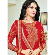 Load image into Gallery viewer, Zisa Red Georgette Fully Stitched Shalwar Kameez XL 42” Bust
