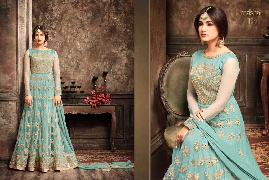 Anarkali Shalwar kameez Designer Dress Fully Stitched Stitched Maisha Jaweria 5103