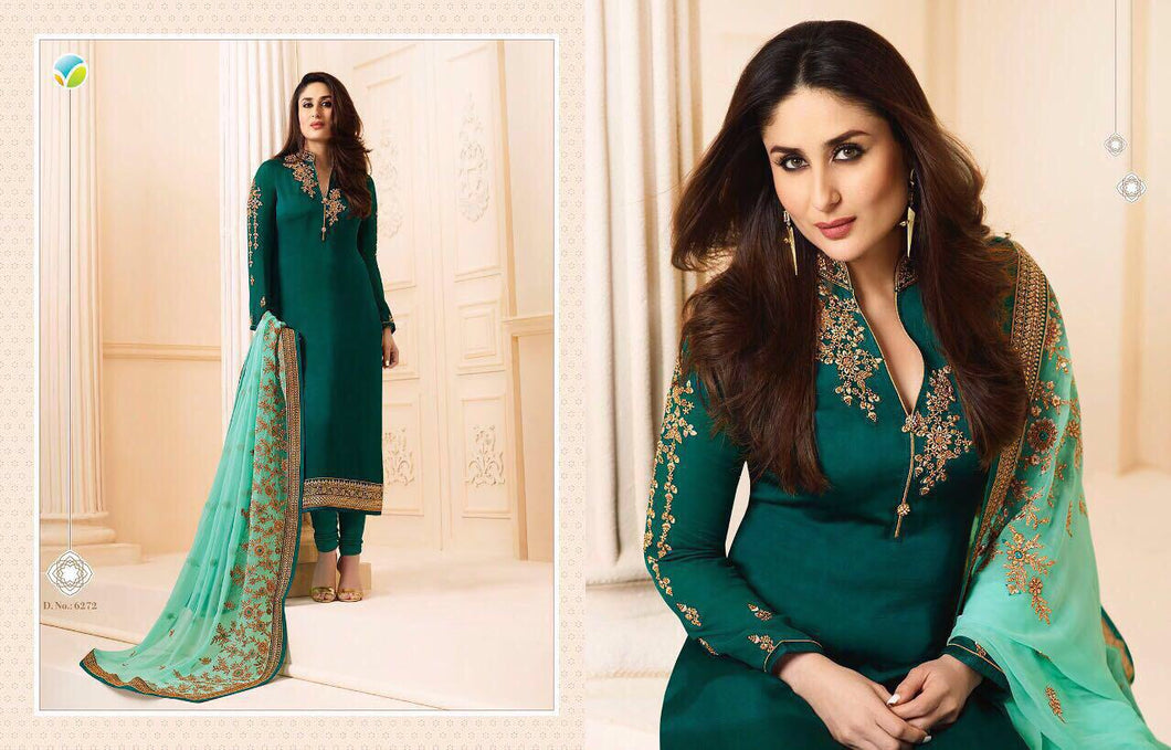 Vinay Fashion Kareena vol 3 Shalwar Kameez Fully Stitched Ready to wear Green suit