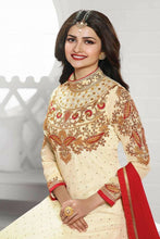 Load image into Gallery viewer, Vinay Prachi Vol 19 White &amp; Red Anarkali suit semi-Stitched
