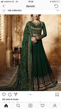 Load image into Gallery viewer, Anarkali Shalwar kameez Designer Dress Fully Stitched Anarkali Suit Glossy Simar 9083 Green
