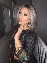 Load image into Gallery viewer, 3PC Stitched BLACK shalwar Suit Ready to wear Lilen winter Wear with lilen dupatta AA-HA108
