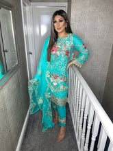 Load image into Gallery viewer, 3pc FEROZI Embroidered Shalwar Kameez with Chiffon dupatta Stitched Suit Ready to wear HW-UQ1878
